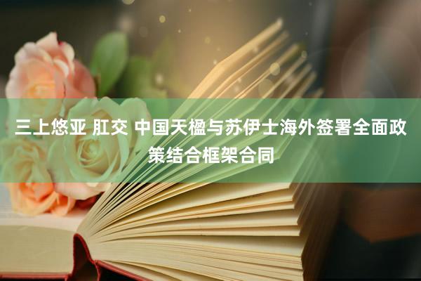 三上悠亚 肛交 中国天楹与苏伊士海外签署全面政策结合框架合同