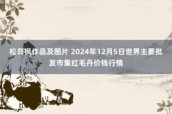 松岛枫作品及图片 2024年12月5日世界主要批发市集红毛丹价钱行情