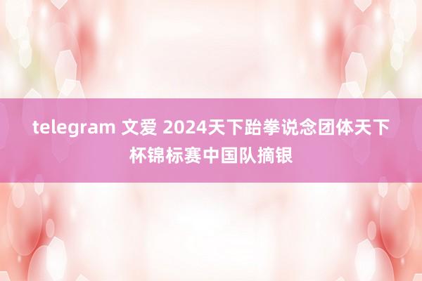 telegram 文爱 2024天下跆拳说念团体天下杯锦标赛中国队摘银