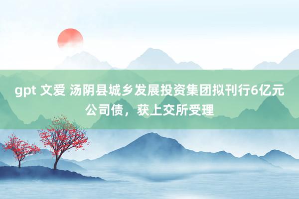 gpt 文爱 汤阴县城乡发展投资集团拟刊行6亿元公司债，获上交所受理