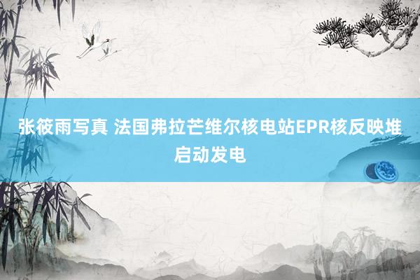 张筱雨写真 法国弗拉芒维尔核电站EPR核反映堆启动发电