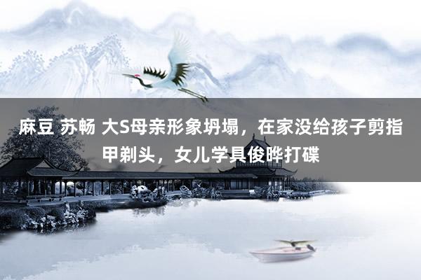 麻豆 苏畅 大S母亲形象坍塌，在家没给孩子剪指甲剃头，女儿学具俊晔打碟