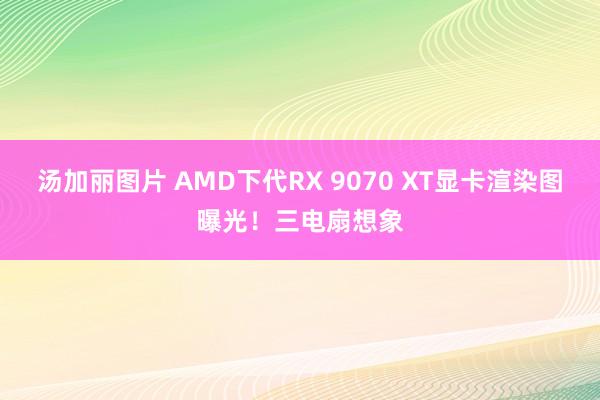 汤加丽图片 AMD下代RX 9070 XT显卡渲染图曝光！三电扇想象