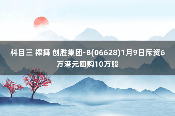 科目三 裸舞 创胜集团-B(06628)1月9日斥资6万港元回购10万股