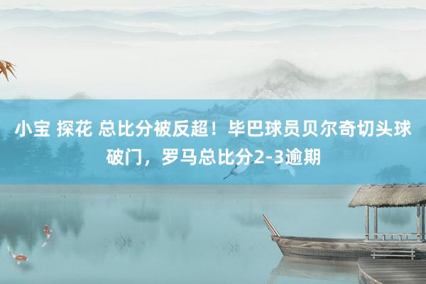 小宝 探花 总比分被反超！毕巴球员贝尔奇切头球破门，罗马总比分2-3逾期