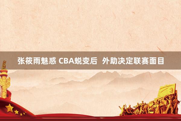 张筱雨魅惑 CBA蜕变后  外助决定联赛面目