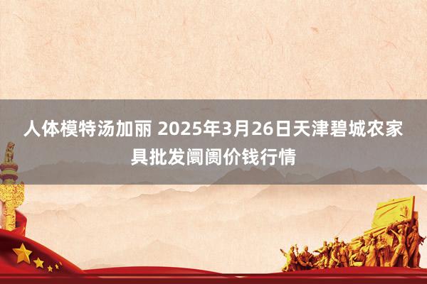 人体模特汤加丽 2025年3月26日天津碧城农家具批发阛阓价钱行情